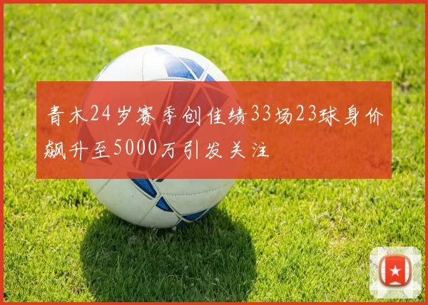 青木24岁赛季创佳绩33场23球身价飙升至5000万引发关注